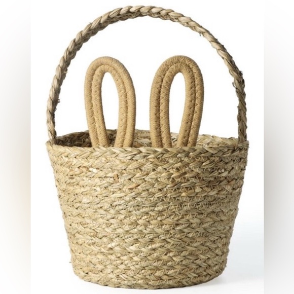NEW! Bullseye Playground Easter Bunny Woven Basket (NWT) - Picture 1 of 4